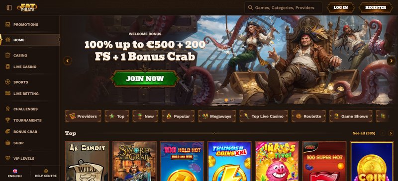 Explore the Swashbuckling World of Fat Pirate Casino in the UK
